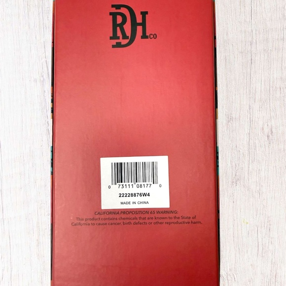 Red Dirt Hat Co. Rodeo Wallet Southwest Canvas Inlay - Picture 5 of 5